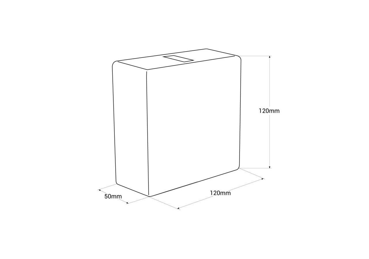 Applique murale d'extérieur LED carrée "Karen 2"-3W-IP54-Éclairage double faisceaux lumineux - LN1583-N - Barcelona LED