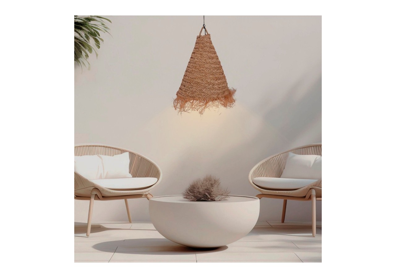 Suspension en fibre naturelle "NAM XL" - K189-N - Barcelona LED