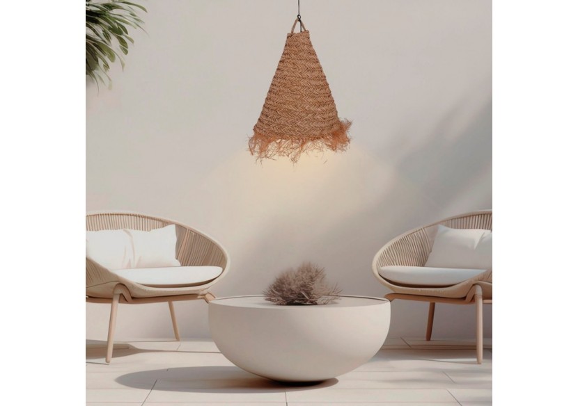 Suspension en fibre naturelle "NAM XL" - K189-N - Barcelona LED