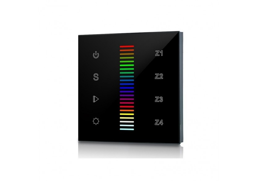 Télécommande murale tactile "Sunricher"-4 zones-RGB-Perfect RF - SR-2830RGB(AC) - Barcelona LED