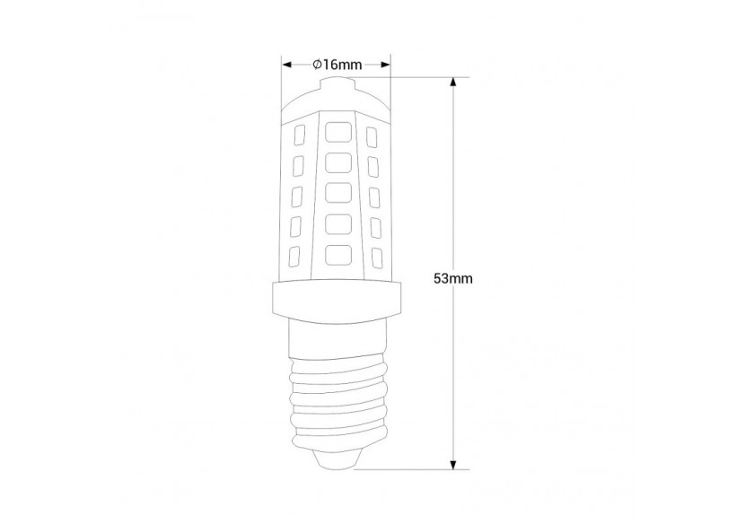 Ampoule LED E14 3,5W-Dimmable-220-240V AC - BS1-E14-3,5W-D-BN - Barcelona LED