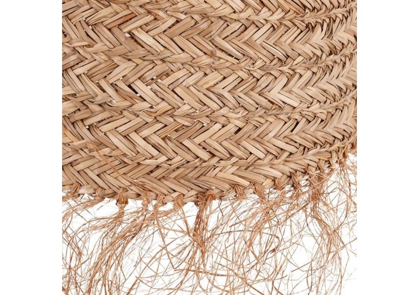 Suspension en fibre naturelle "NAM XL" avec interrupteur et prise - K189-C-B - Barcelona LED