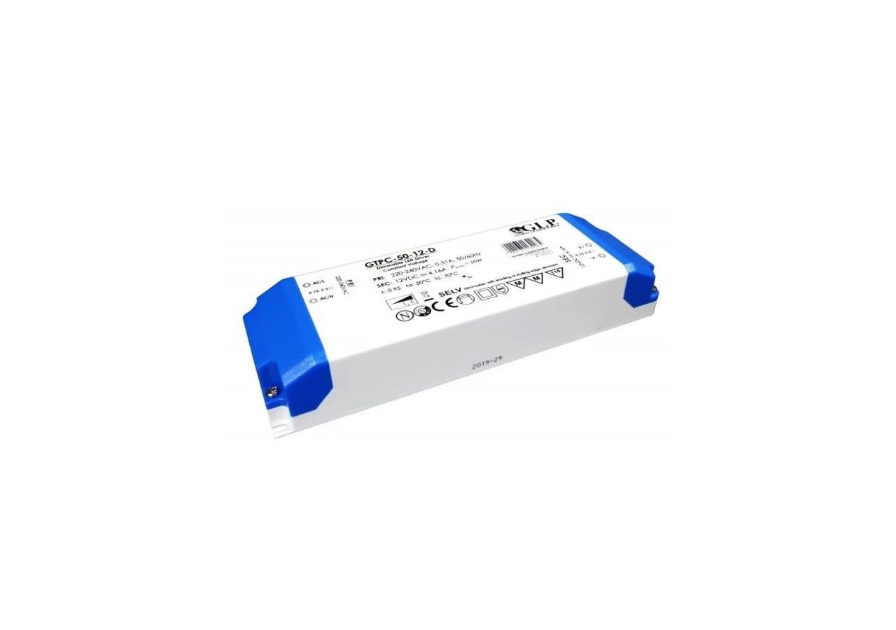 Alimentation LED Triac dimmable-50W-12V-GPL - GTPC-50-12-D - Barcelona LED