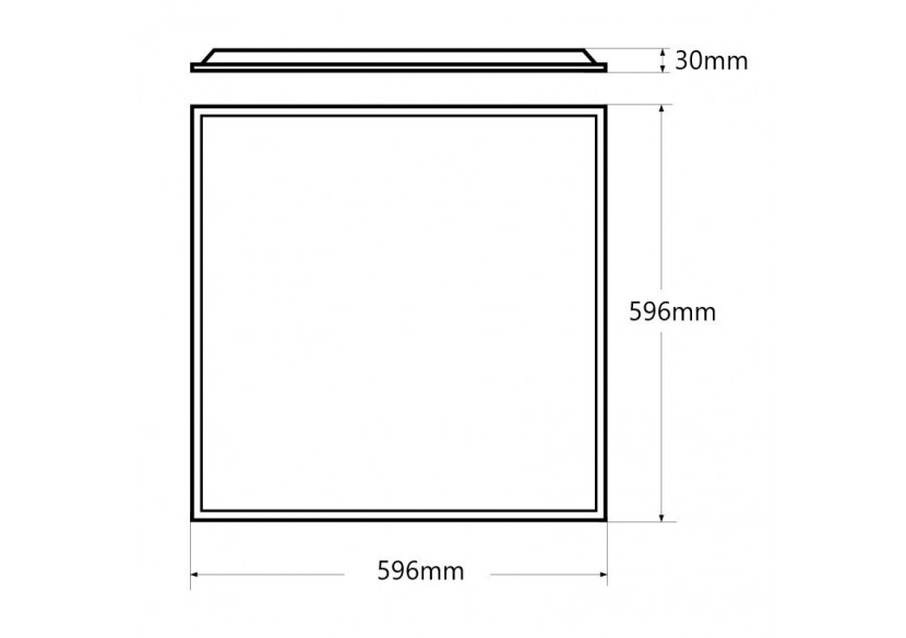 Panneau LED encastrable 60x60 rétro-éclairé CCT-30W-125lm/W-IP65 - B5235-IP65-CCT - Barcelona LED