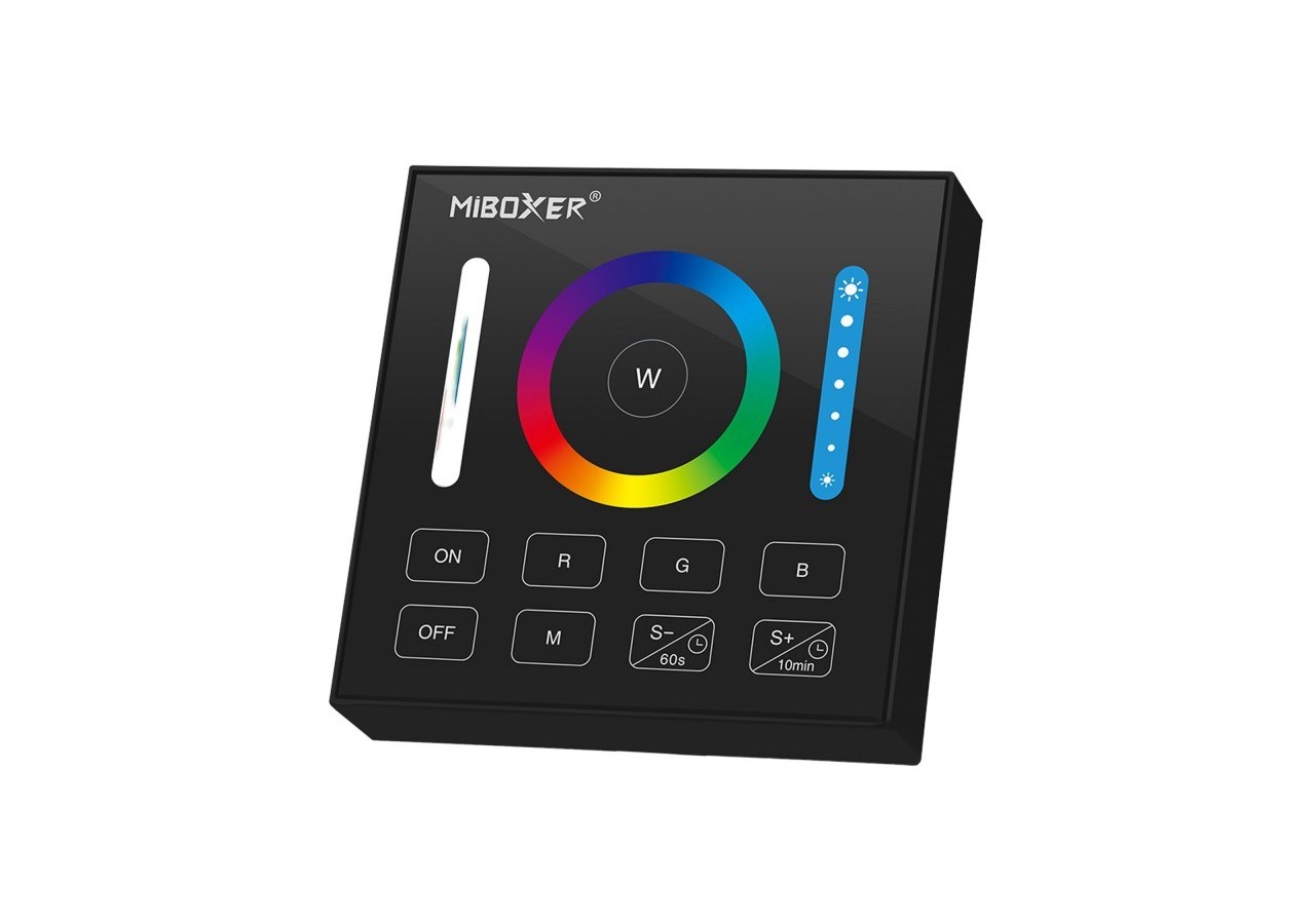 Télécommande murale RGB+CCT-1 zone-Noir-Mi-Light - B0B-RGBCCT - Barcelona LED