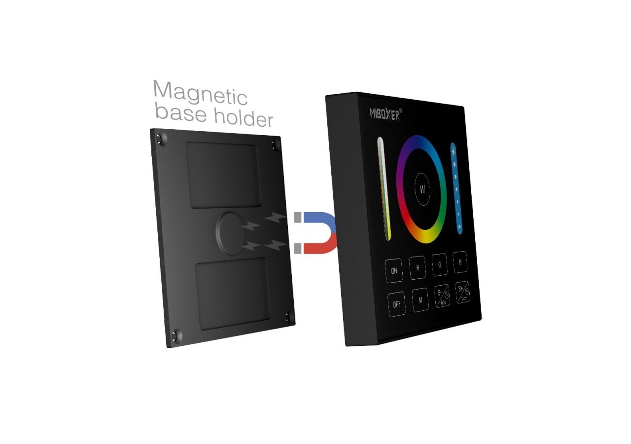 Télécommande murale RGB+CCT-1 zone-Noir-Mi-Light - B0B-RGBCCT - Barcelona LED