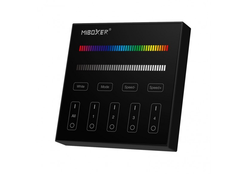 Télécommande murale RGB et RGBW-4 zones-Noir-Mi-Light - B3B-RGBW - Barcelona LED