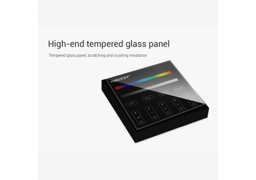 Télécommande murale RGB et RGBW-4 zones-Noir-Mi-Light - B3B-RGBW - Barcelona LED