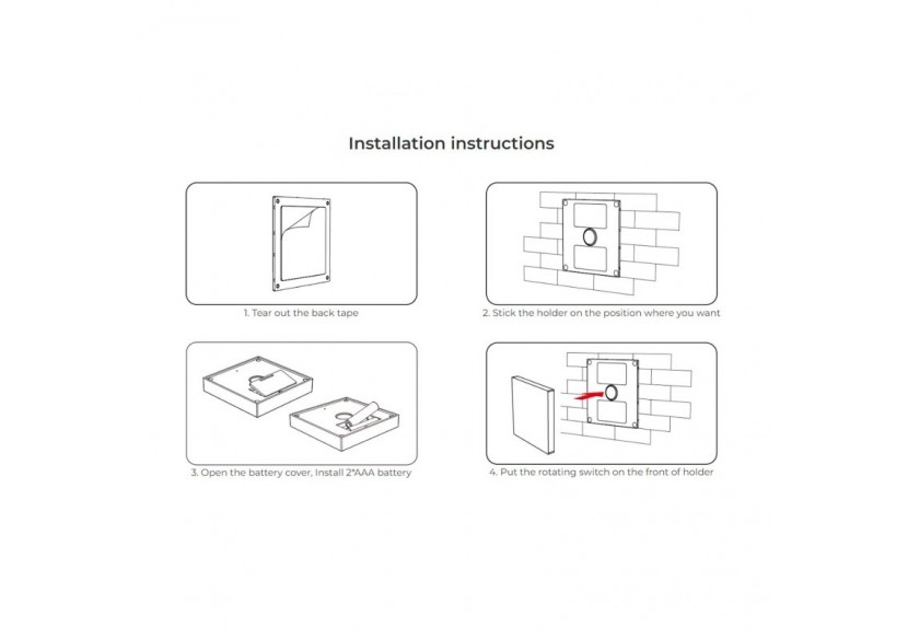 Télécommande murale RGB + CTT-4 zones-Noir-Mi-Light - B4B-RGBCCT - Barcelona LED