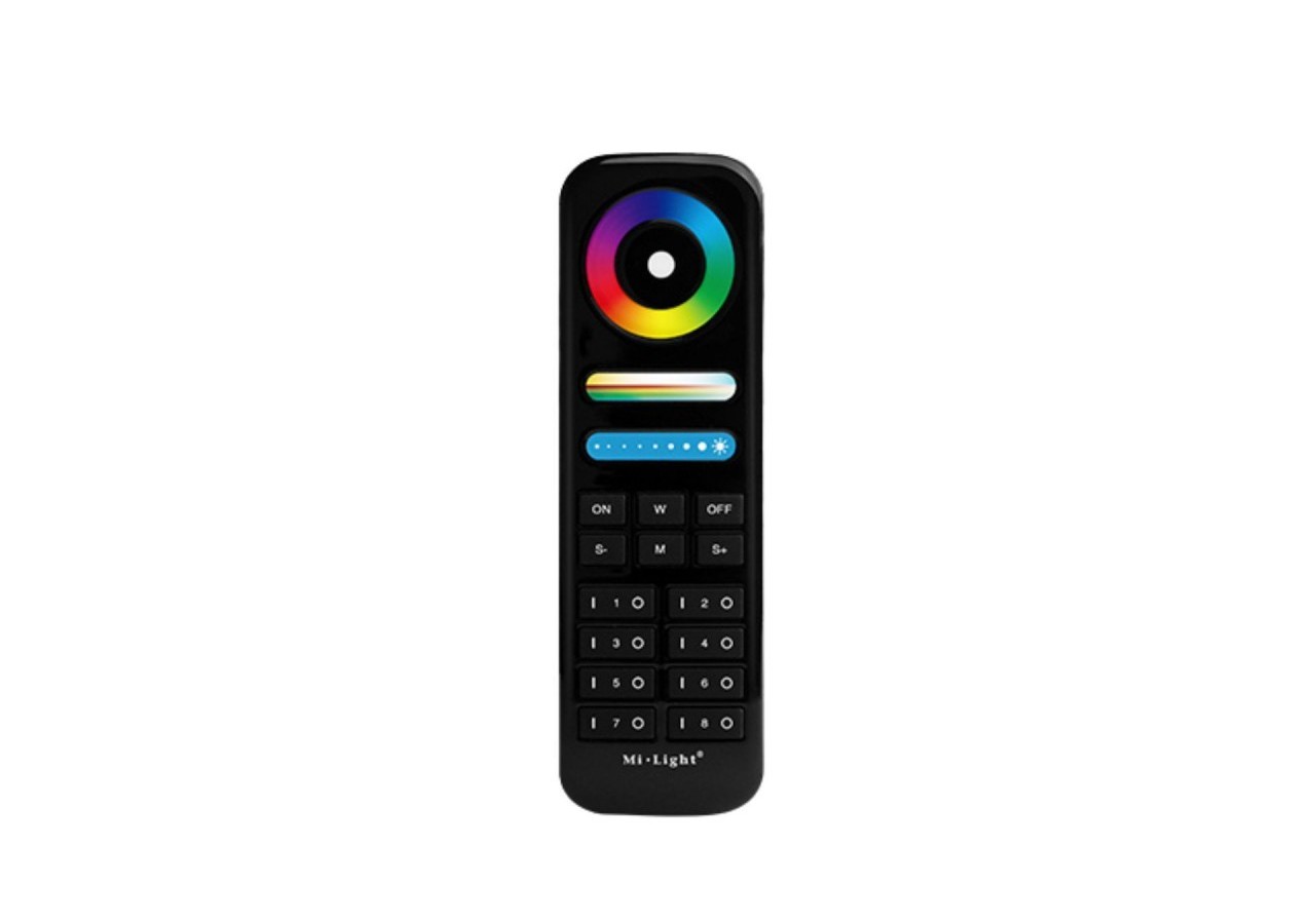 Télécommande LED RGB + CCT-8 Zones-NOIR-FUT089B-Mi-Light - FUT089B - Barcelona LED
