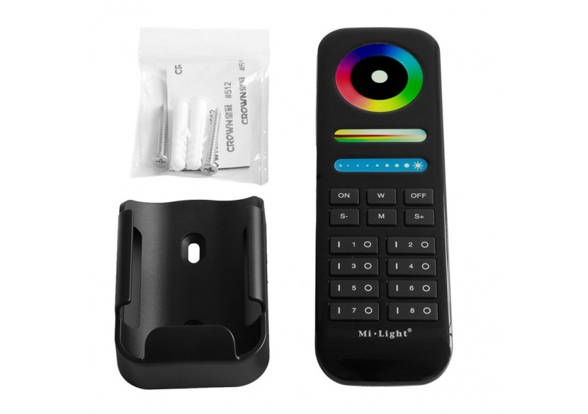 Télécommande LED RGB + CCT-8 Zones-NOIR-FUT089B-Mi-Light - FUT089B - Barcelona LED