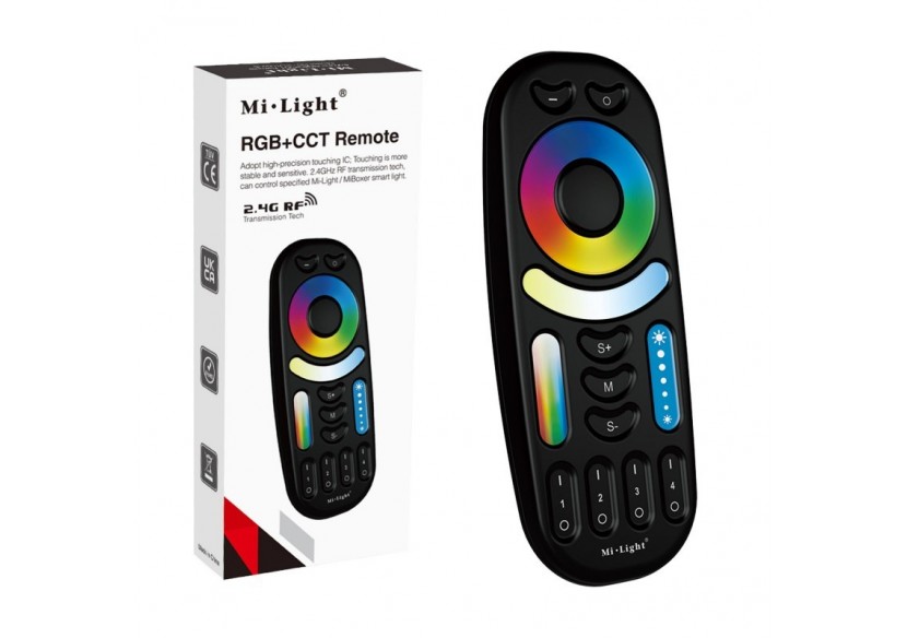 Télécommande LED RGB + CCT-4 Zones-NOIR-FUT092B-Mi-Light - FUT092B - Barcelona LED