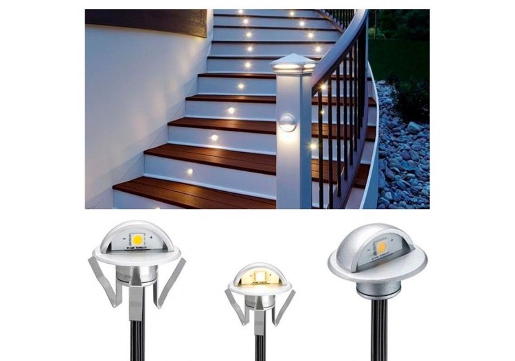 Pack 10 spots solaires LED encastrables avec panneau - BA50019-BC - Barcelona LED 2
