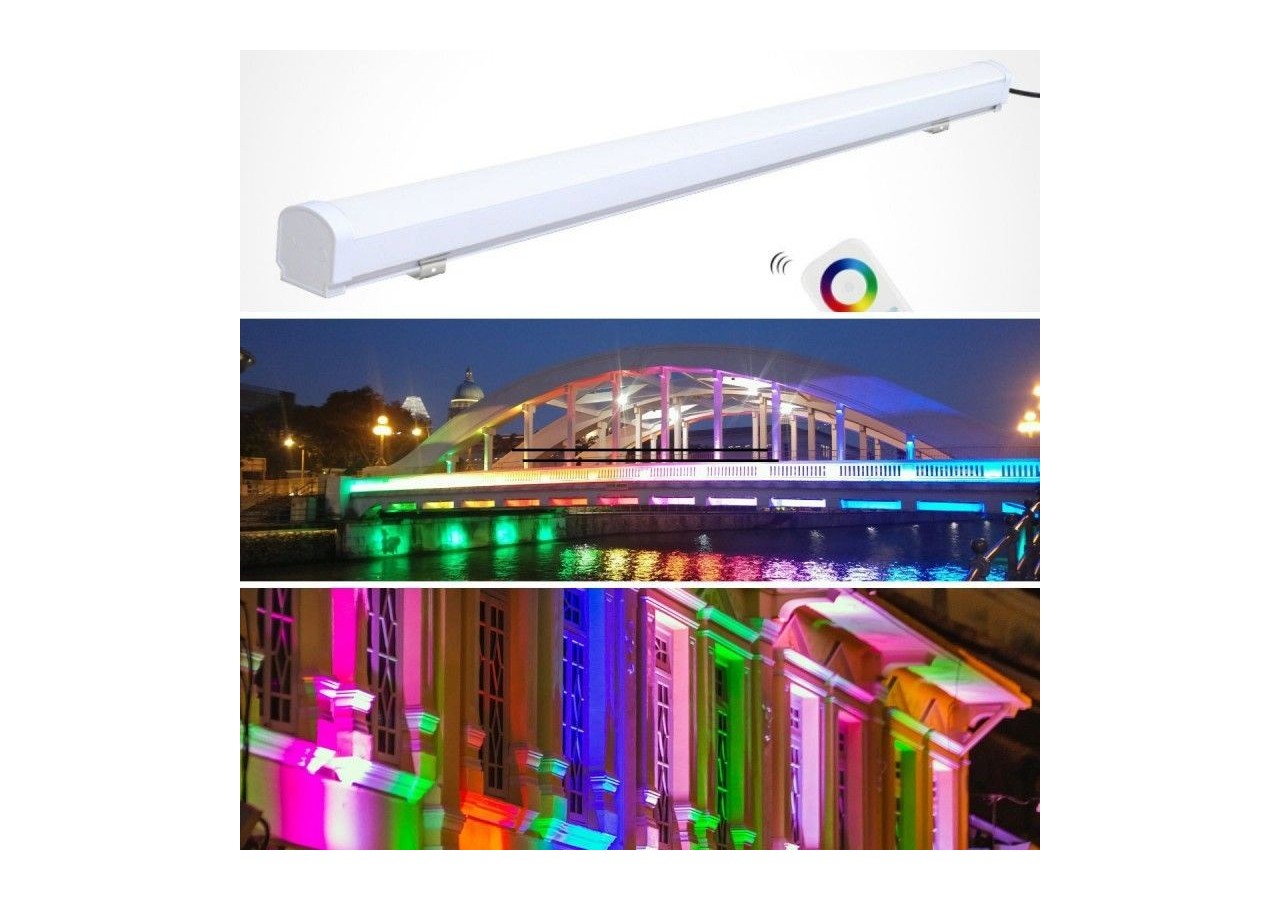 Linéaire LED étanche RGB + CCT-18W-RF/WiFi-100cm-IP66-Mi-Light - LL1-18 - Barcelona LED