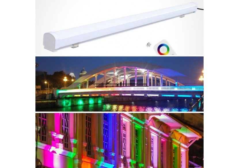 Linéaire LED étanche RGB + CCT-18W-RF/WiFi-100cm-IP66-Mi-Light - LL1-18 - Barcelona LED