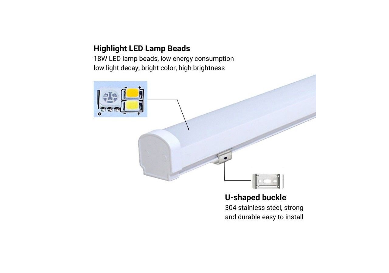 Linéaire LED étanche RGB + CCT-18W-RF/WiFi-100cm-IP66-Mi-Light - LL1-18 - Barcelona LED