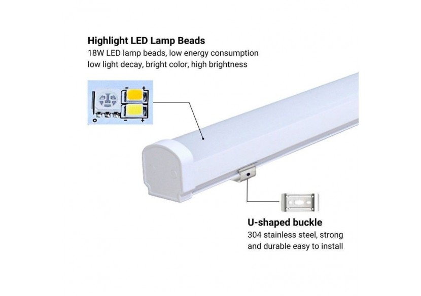 Linéaire LED étanche RGB + CCT-18W-RF/WiFi-100cm-IP66-Mi-Light - LL1-18 - Barcelona LED
