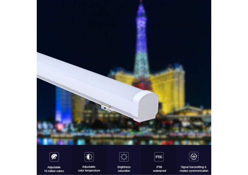 Linéaire LED étanche RGB + CCT-18W-RF/WiFi-100cm-IP66-Mi-Light - LL1-18 - Barcelona LED