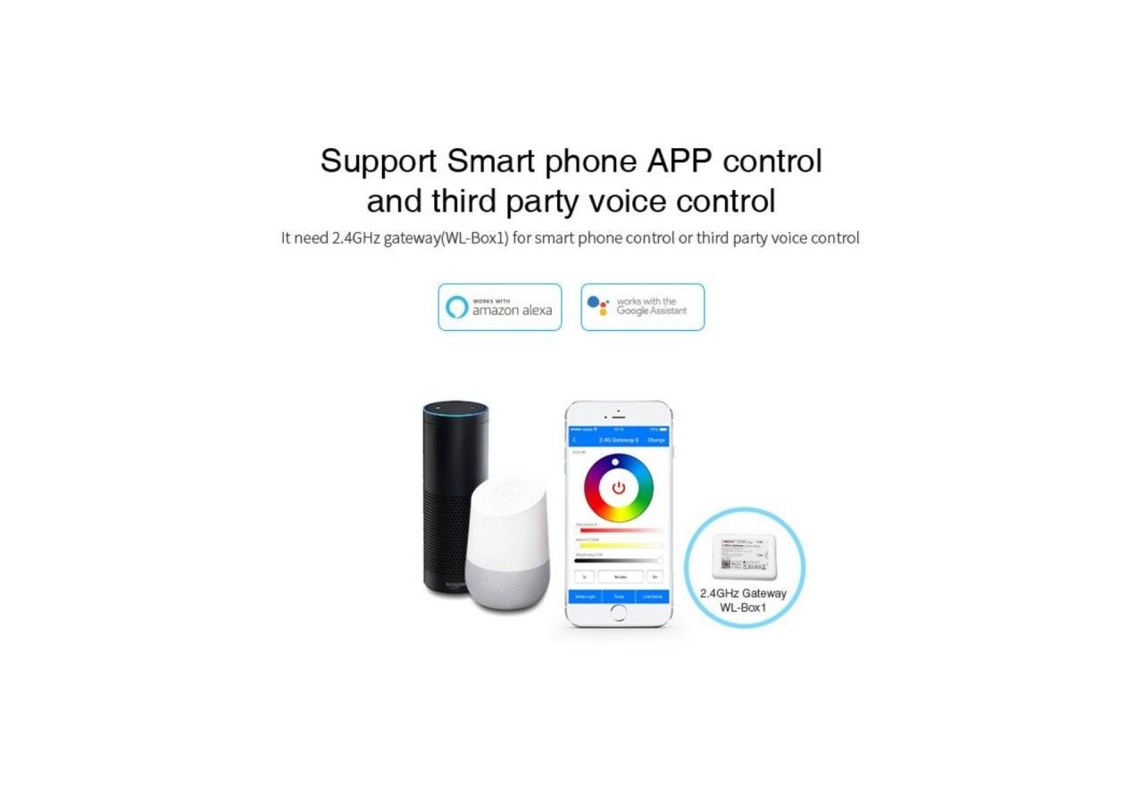 Linéaire LED étanche RGB + CCT-18W-RF/WiFi-100cm-IP66-Mi-Light - LL1-18 - Barcelona LED