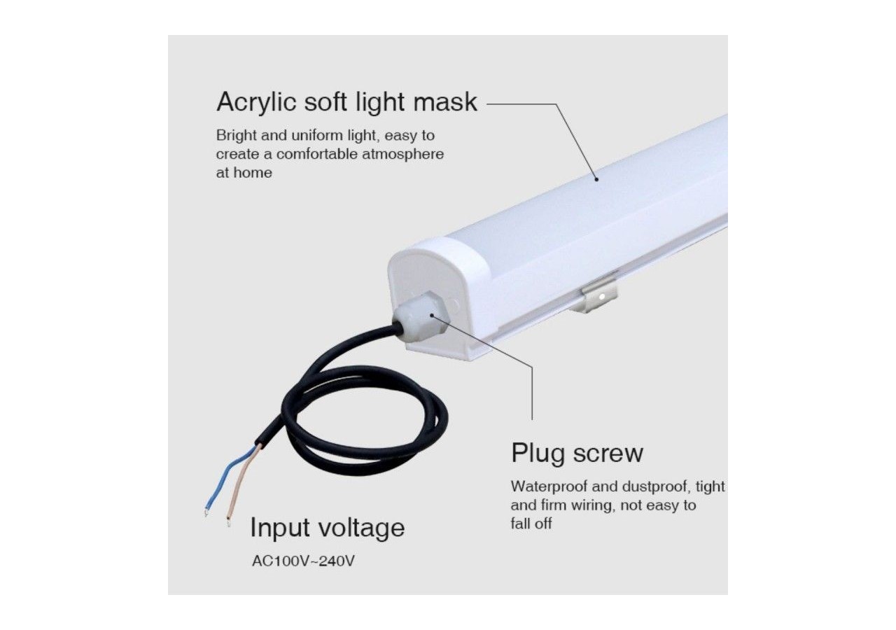 Linéaire LED étanche RGB + CCT-18W-RF/WiFi-100cm-IP66-Mi-Light - LL1-18 - Barcelona LED