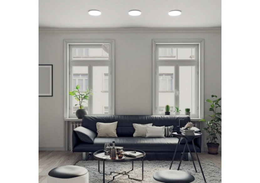 Plafonnier LED en saillie 26cm-18W-1800lm-IP20 - B1765-18W-BF - Barcelona LED