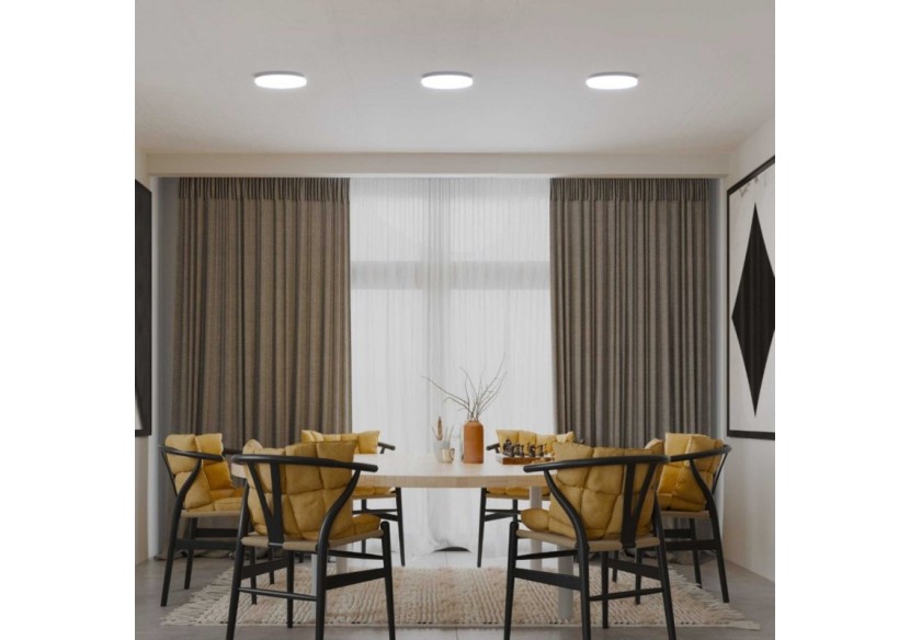 Plafonnier LED en saillie 26cm-18W-1800lm-IP20 - B1765-18W-BF - Barcelona LED