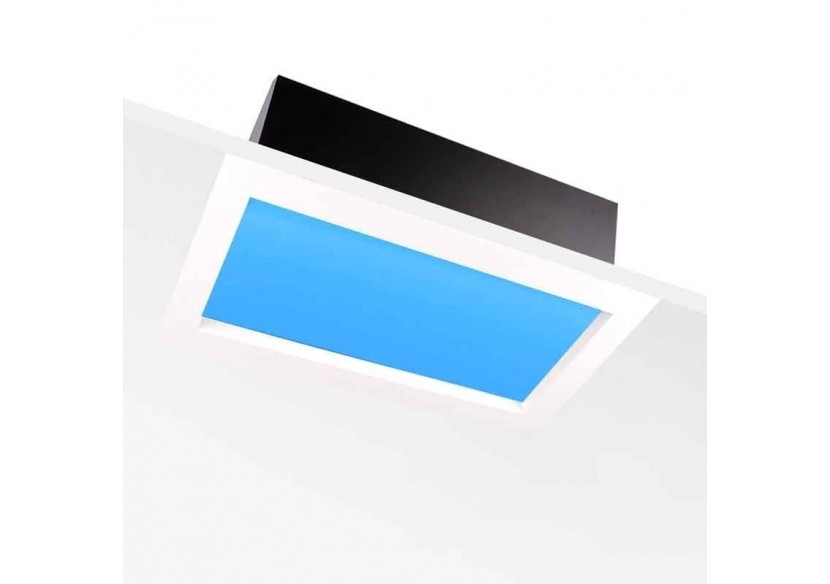 Panneau LED "SMART Blue Skylight"-Effet de ciel-Daylight-50W-60x30cm - B5228-BS-60X30-S - Barcelona LED
