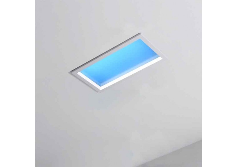 Panneau LED "SMART Blue Skylight"-Effet de ciel-Daylight-50W-60x30cm - B5228-BS-60X30-S - Barcelona LED