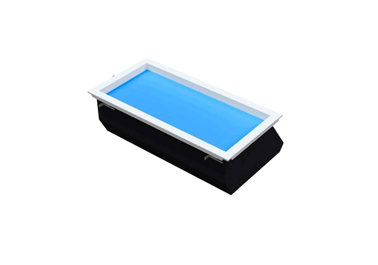 Panneau LED "SMART Blue Skylight"-Effet de ciel-Daylight-50W-60x30cm - B5228-BS-60X30-S - Barcelona LED