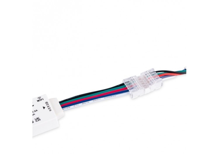 Raccord rapide à 5 broches pour câbles RGBW (5 fils) - WHM-2220-CC5 - Barcelona LED