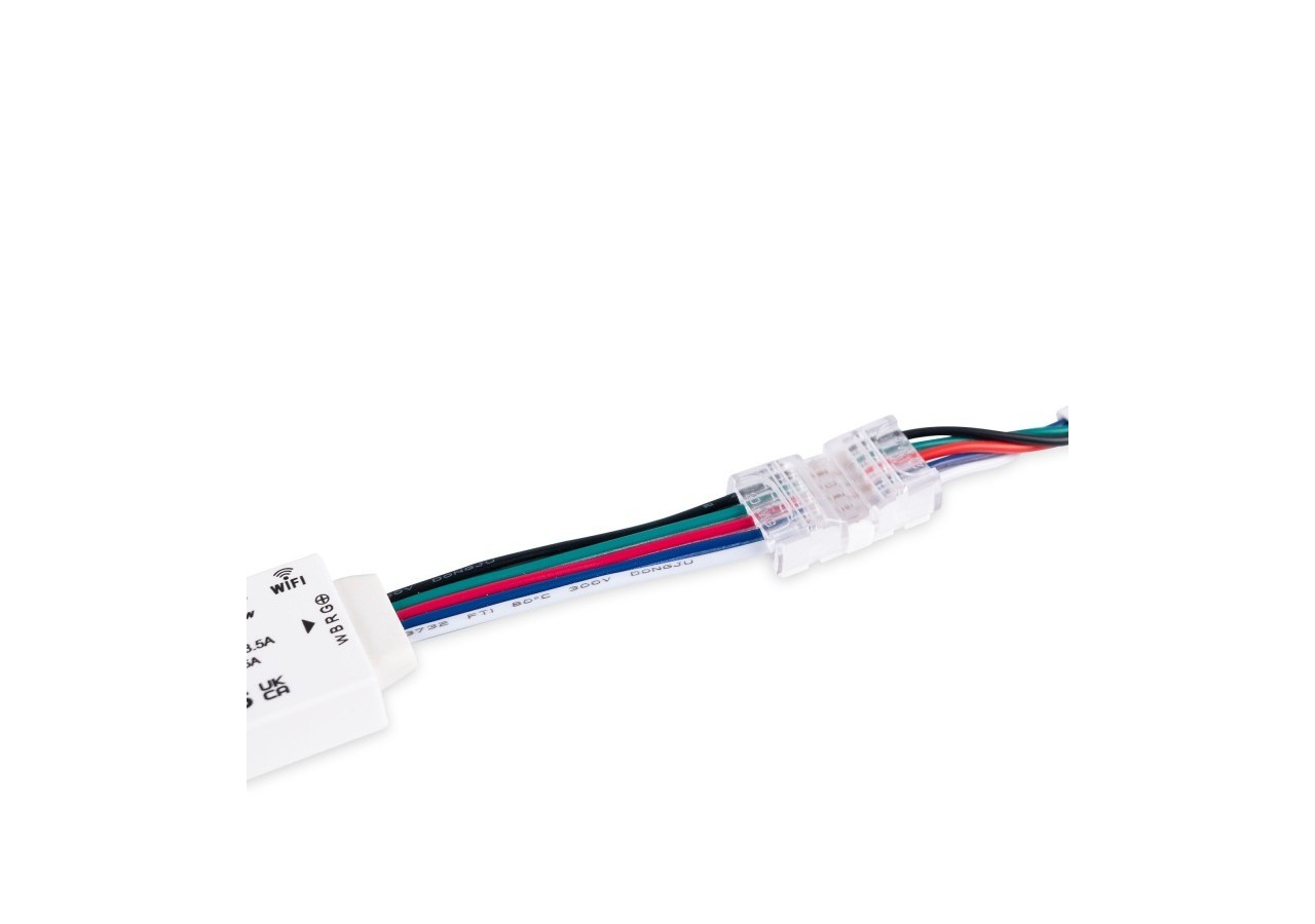Raccord rapide à 5 broches pour câbles RGBW (5 fils) - WHM-2220-CC5 - Barcelona LED