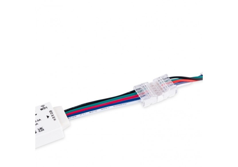 Raccord rapide à 5 broches pour câbles RGBW (5 fils) - WHM-2220-CC5 - Barcelona LED