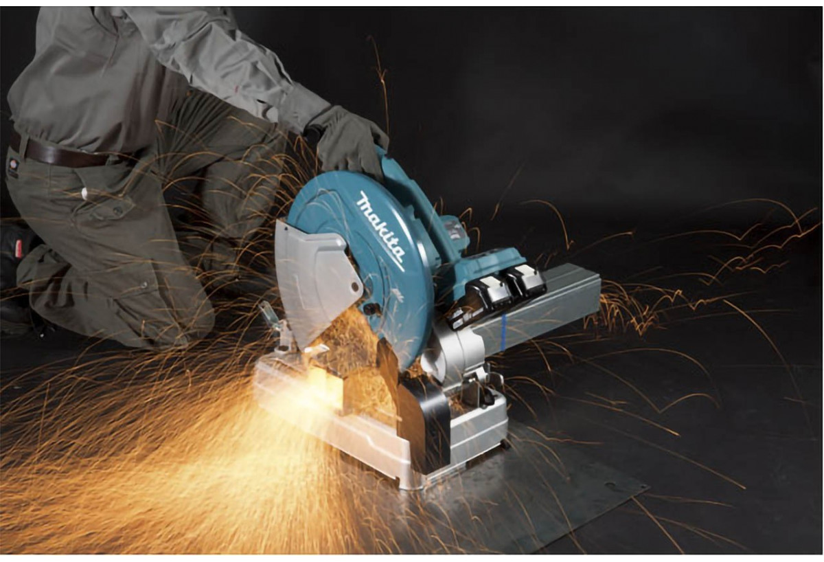 Scie à coupe d'onglet à métaux 36 V Li-Ion - Makita : Confort'Mat