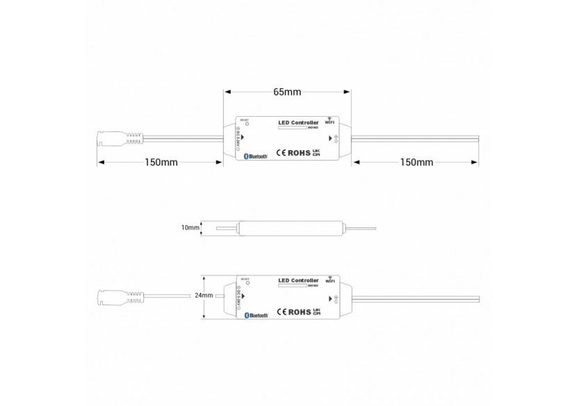 Mini contrôleur monochrome-WiFi + Bluetooth-5-24V DC-3,5A - CTL-AAW-MONO-34 - Barcelona LED