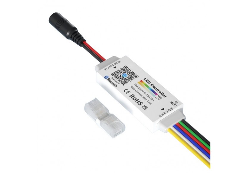 Mini contrôleur RGB + CCT-WiFi + Bluetooth-5-24V DC-3.5A - CTL-AAW-RGBCCT-34 - Barcelona LED