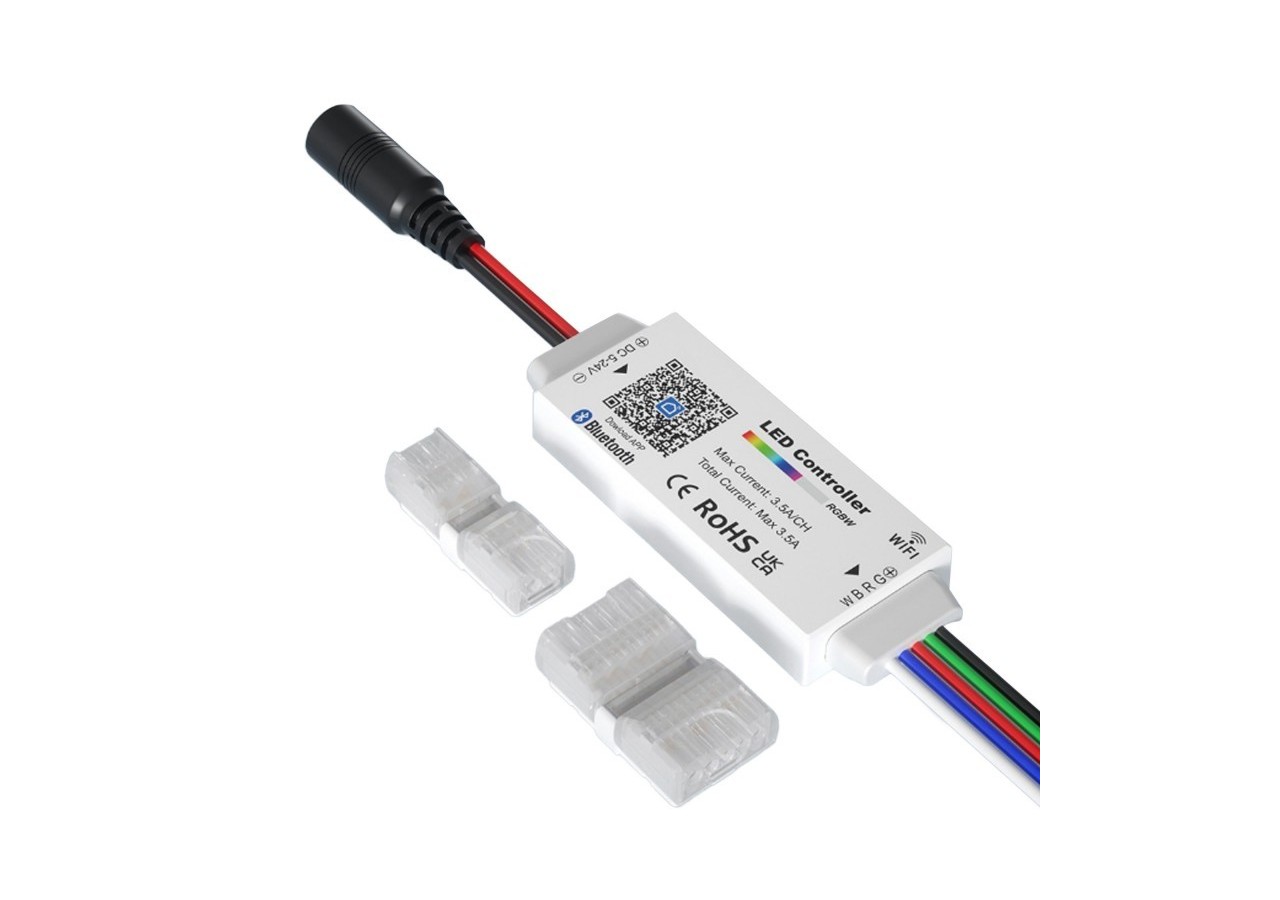 Mini contrôleur RGBW-WiFi+ Bluetooth-5-24V DC-3.5A - CTL-AAW-RGBW-34 - Barcelona LED