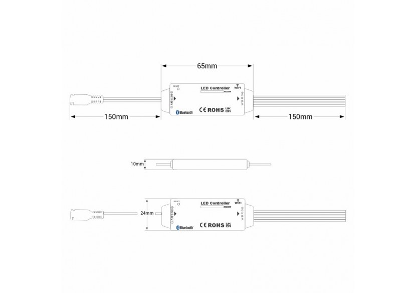 Mini contrôleur RGBW-WiFi+ Bluetooth-5-24V DC-3.5A - CTL-AAW-RGBW-34 - Barcelona LED