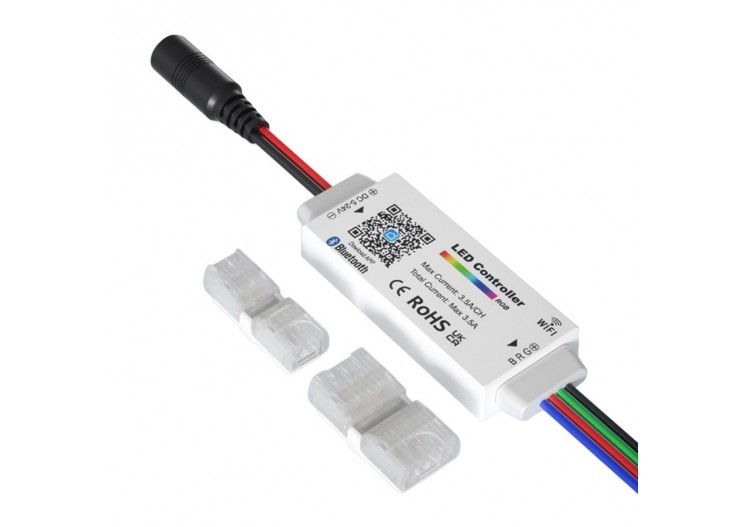 Mini contrôleur RGB-WiFi + Bluetooth-5-24V DC-3,5A - CTL-AAW-RGB-34 - Barcelona LED