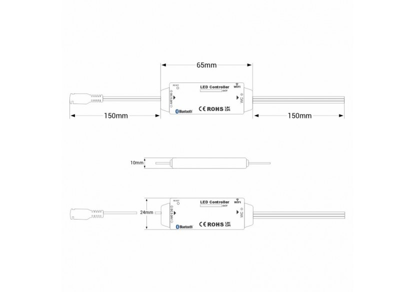 Mini contrôleur CCT-WiFi + Bluetooth-5-24V DC-3.5A - CTL-AAW-CCT-34 - Barcelona LED