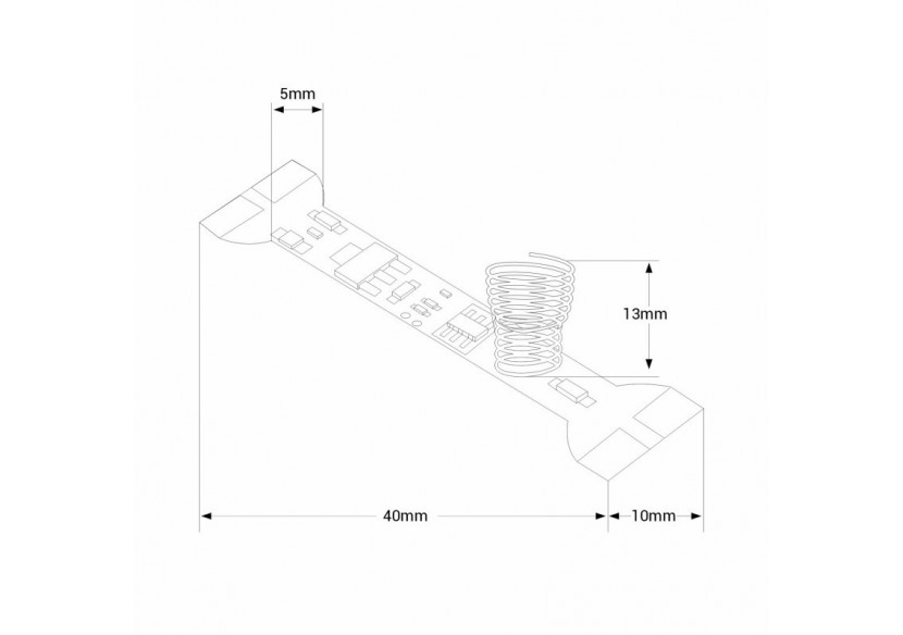 Interrupteur tactile de marche/arrêt et de gradation-5-24V DC - FDTSM-T10 - Barcelona LED
