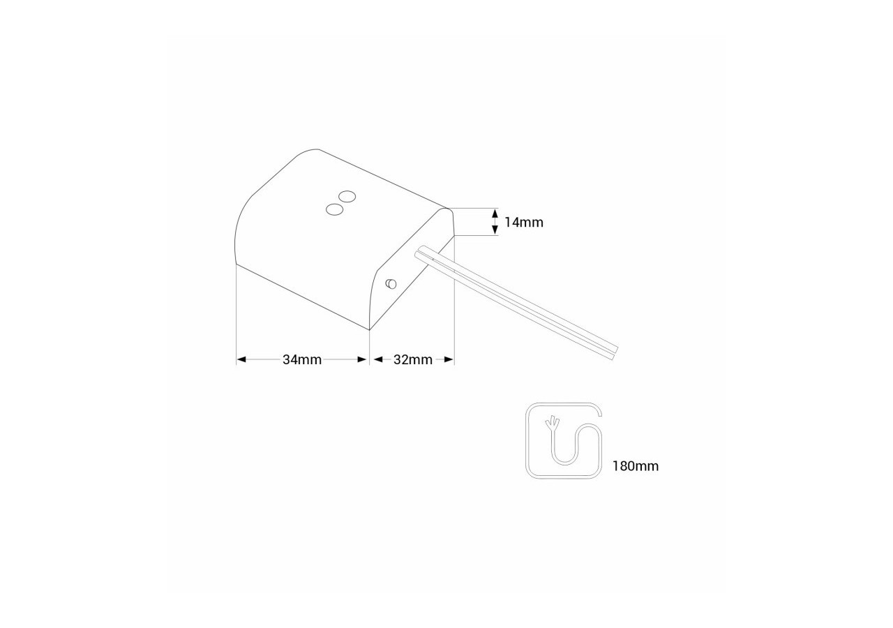 Capteur double de marche/arrêt et de gradation pour rubans LED-5-24V DC - DMSC-H-20ABB - Barcelona LED