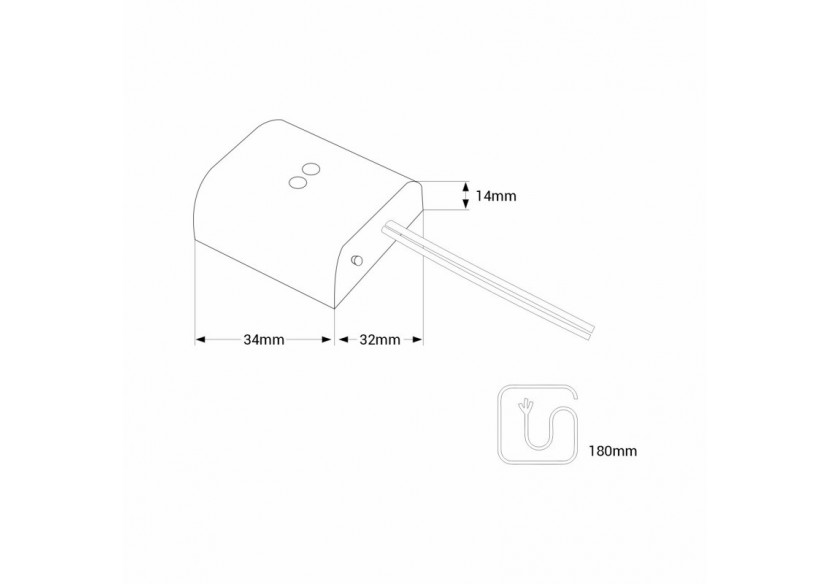 Capteur double de marche/arrêt et de gradation pour rubans LED-5-24V DC - DMSC-H-20ABB - Barcelona LED