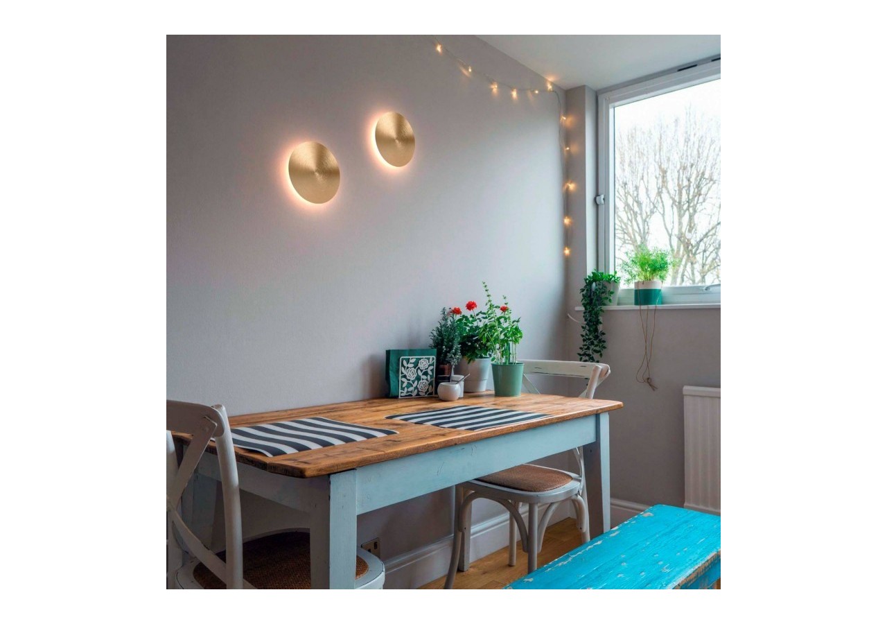 Applique murale LED ronde "Eclipsis" 12W-3000K-IRC90-Driver KeGu-IP20 - LN1587-12W-D - Barcelona LED