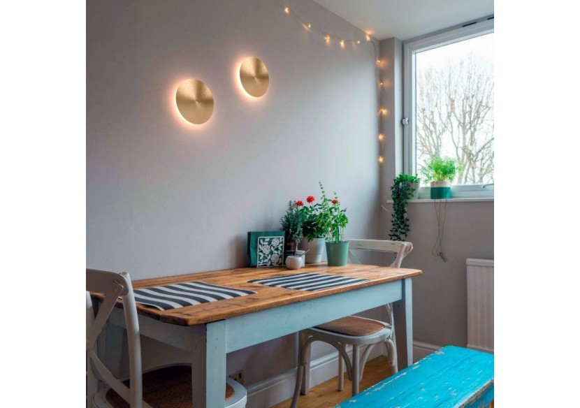 Applique murale LED ronde "Eclipsis" 12W-3000K-IRC90-Driver KeGu-IP20 - LN1587-12W-D - Barcelona LED