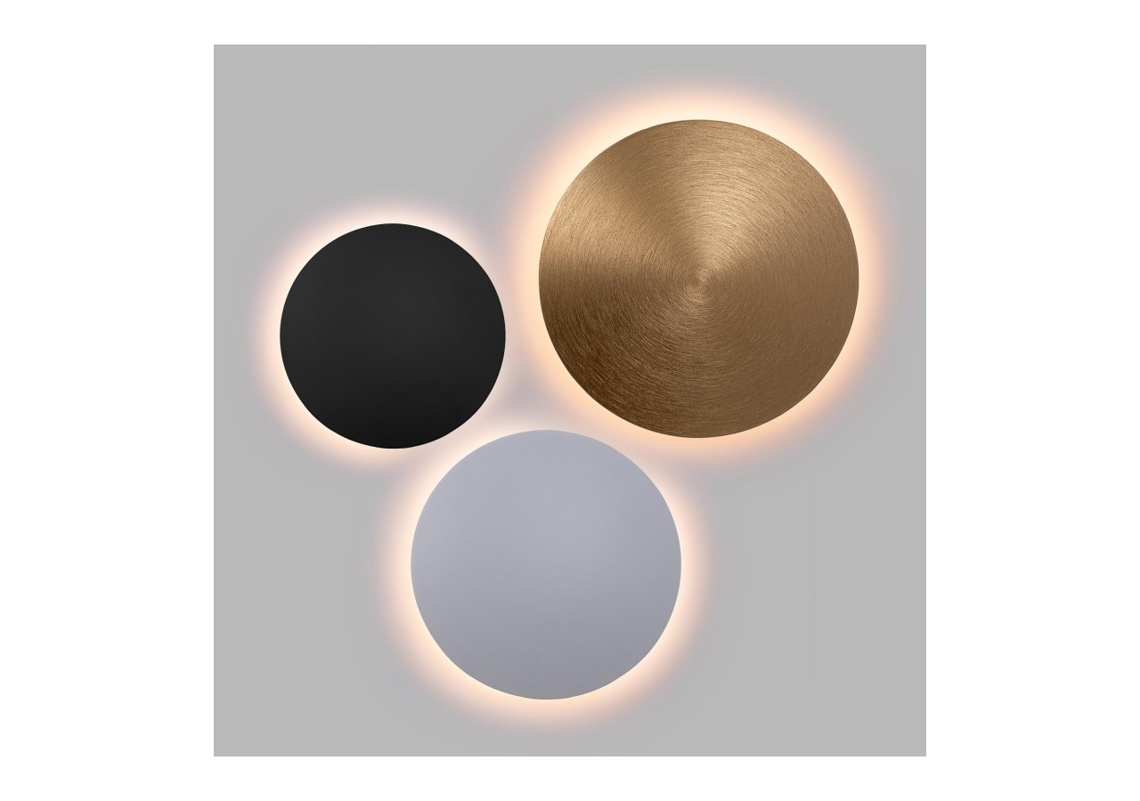 Applique murale LED ronde "Eclipsis" 12W-3000K-IRC90-Driver KeGu-IP20 - LN1587-12W-D - Barcelona LED