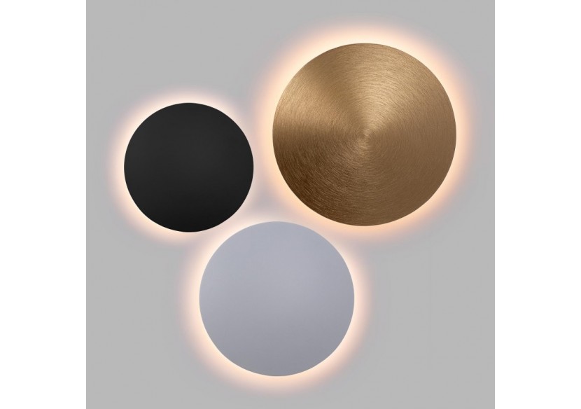 Applique murale LED ronde "Eclipsis" 12W-3000K-IRC90-Driver KeGu-IP20 - LN1587-12W-D - Barcelona LED