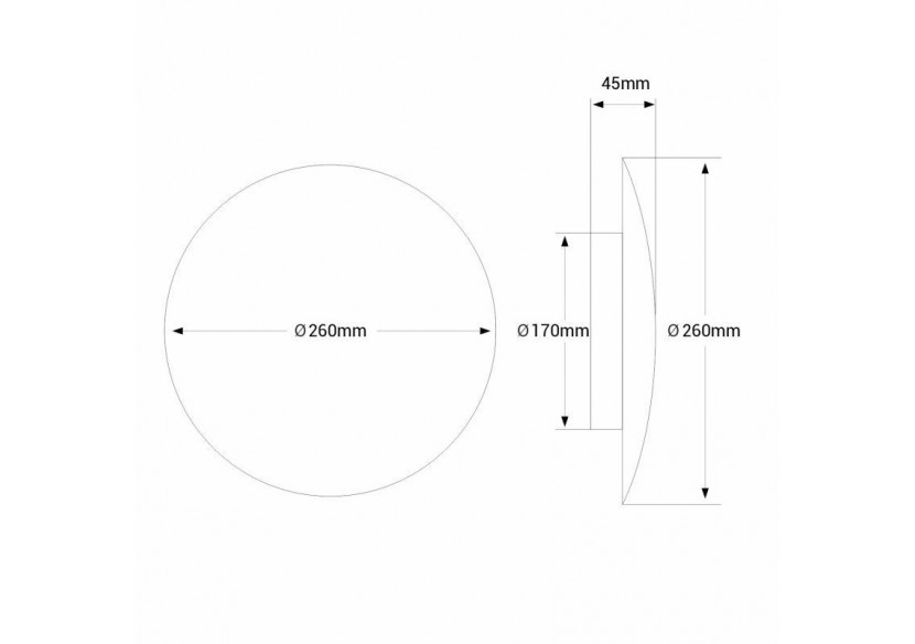 Applique murale LED ronde "Eclipsis" 18W-3000K-IRCI90-Driver KeGu-IP20 - LN1587-18W-N - Barcelona LED Applique murale LED ronde "Eclipsis" 18W-3000K-IRCI90-Driver KeGu-IP20 - LN1587-18W-N - Barcelona LED