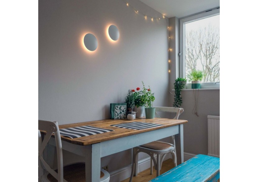 Applique murale LED ronde "Eclipsis" 6W-3000K-IRC90-Driver KeGu-IP20 - LN1587-6W-B - Barcelona LED