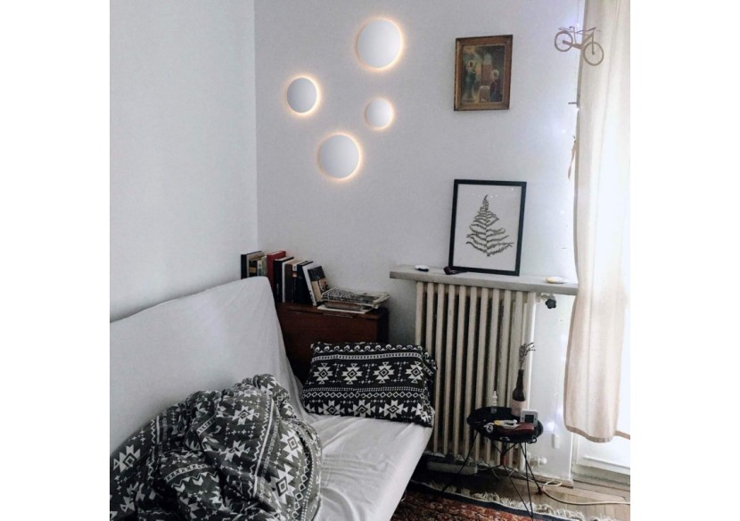 Applique murale LED ronde "Eclipsis" 6W-3000K-IRC90-Driver KeGu-IP20 - LN1587-6W-B - Barcelona LED