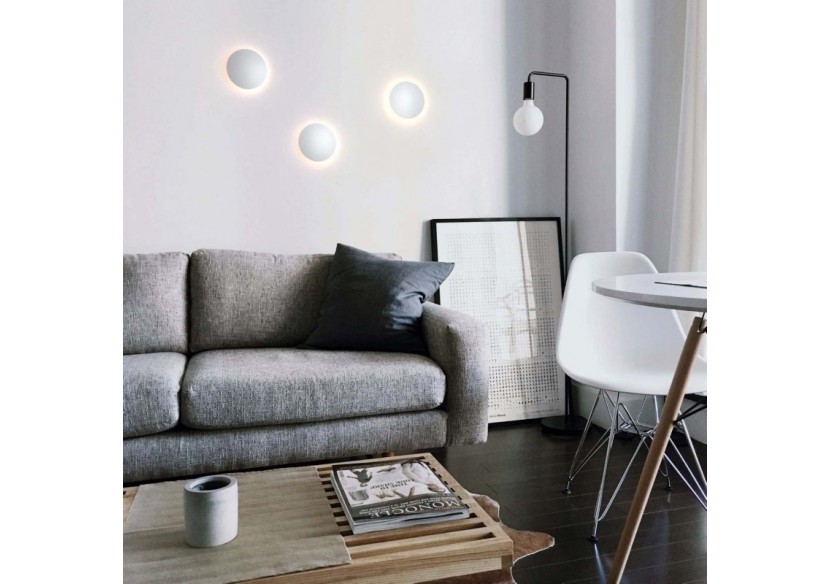 Applique murale LED ronde "Eclipsis" 6W-3000K-IRC90-Driver KeGu-IP20 - LN1587-6W-B - Barcelona LED